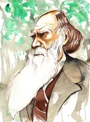 Charles Darwin, English naturalist and writer (1809-82); portrait